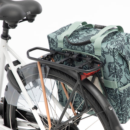 Fietstas New Looxs Camella Bamboo 24,5 liter 36 x 19 x 36 cm - groen