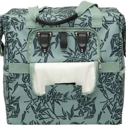 Fietstas New Looxs Camella Bamboo 24,5 liter 36 x 19 x 36 cm - groen