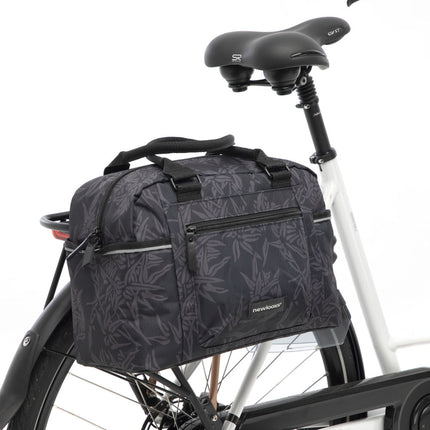 Fietsschoudertas New Looxs Bari Bamboo 13 liter 37 x 18 x 26 cm - zwart