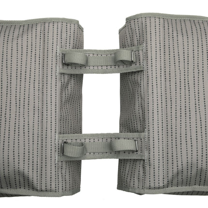 Dubbele fietstas New Looxs Fiori Double Nomi 30 liter 37 x 33 x 12,5 cm (x2) - grijs