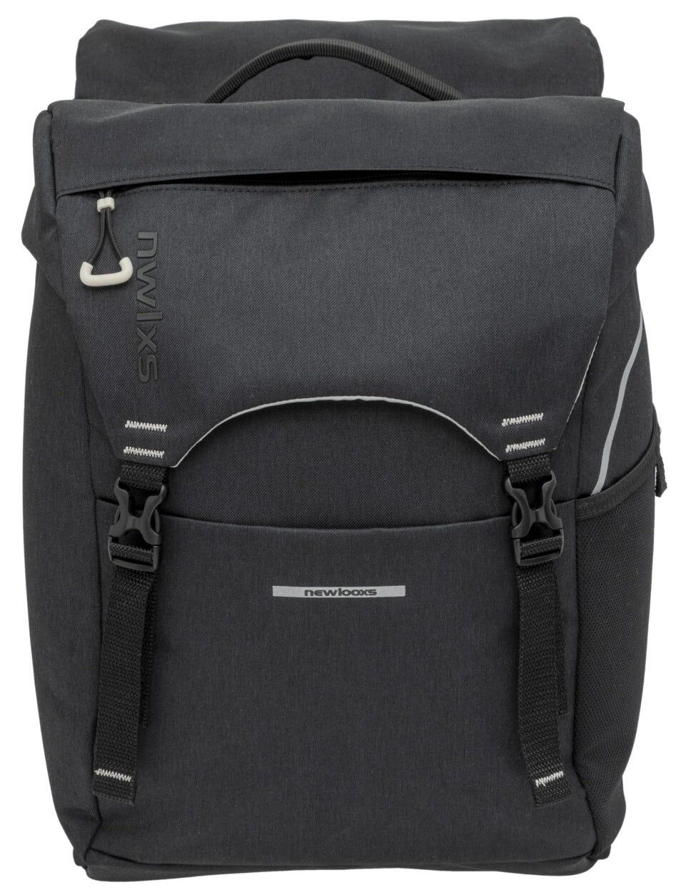 Dubbele fietstas New Looxs Sports Double Racktime 2.0 32 liter - 29 x 16 x 39 cm (x2) - zwart/grijs