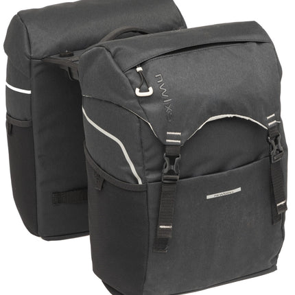 Dubbele fietstas New Looxs Sports Double Racktime 2.0 32 liter - 29 x 16 x 39 cm (x2) - zwart/grijs - afbeelding 4