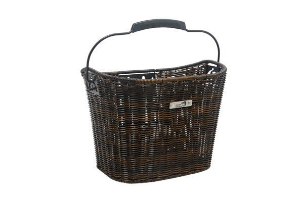 Fietsmand NewLooxs Lombok 19 liter 34 x 25 x 25 cm - rattan dark