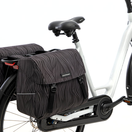 Dubbele fietstas New Looxs Joli Alma 37 liter - 38 x 18 x  30 cm (2x) - zwart - afbeelding 3