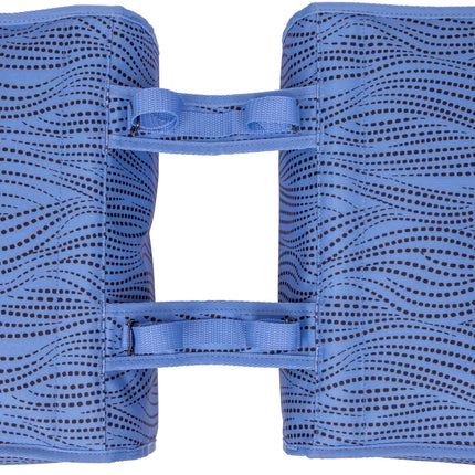 Dubbele fietstas New Looxs Fiori Alma 30 liter - 37 x 12,5 x 33 cm (x2) - blauw - afbeelding 2