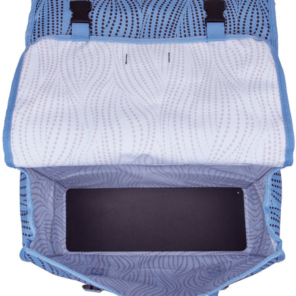 Dubbele fietstas New Looxs Fiori Alma 30 liter - 37 x 12,5 x 33 cm (x2) - blauw - afbeelding 3
