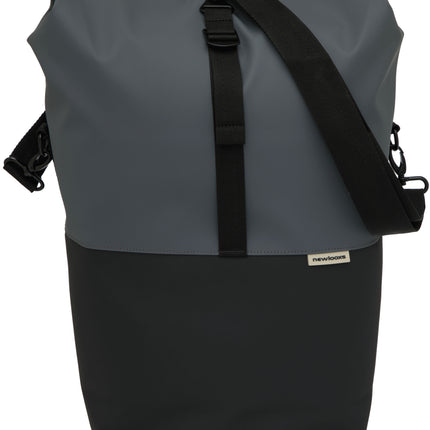 Fietsshopper New Looxs Nyborg 17 liter 30 x 17 x 37 cm - donkergrijs/zwart
