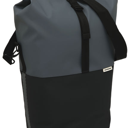 New Looxs Nyborg 17-liter bike shopper, 30 x 17 x 37 cm, dark gray/black