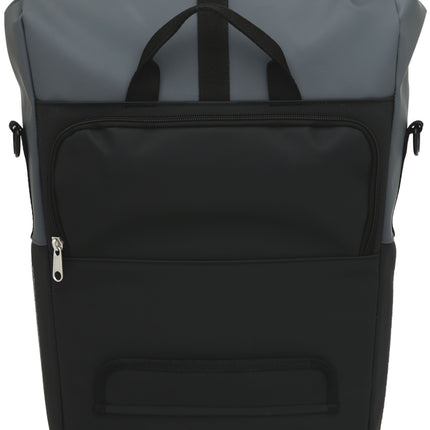 Fietsshopper New Looxs Nyborg 17 liter 30 x 17 x 37 cm - donkergrijs/zwart - afbeelding 2