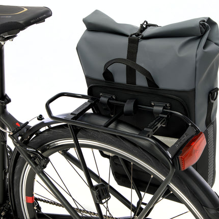 Fietsshopper New Looxs Nyborg 17 liter 30 x 17 x 37 cm - donkergrijs/zwart - afbeelding 6