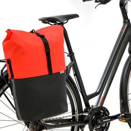 Fietsshopper New Looxs Nyborg 17 liter 30 x 17 x 37 cm - rood/zwart - afbeelding 6