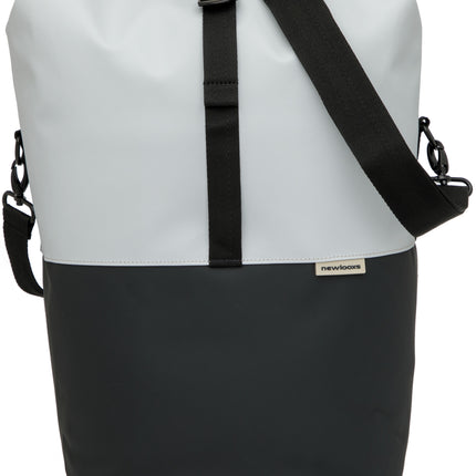Fietsshopper New Looxs Nyborg 17 liter 30 x 17 x 37 cm - lichtgrijs/zwart