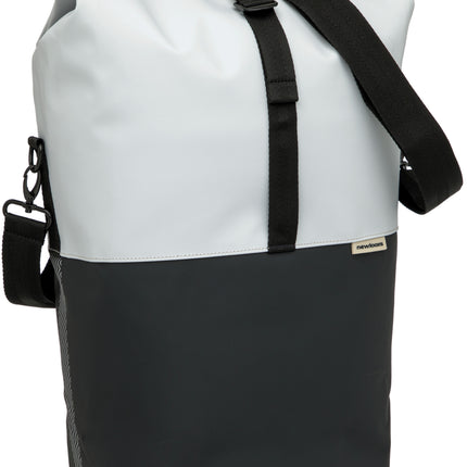 Fietsshopper New Looxs Nyborg 17 liter 30 x 17 x 37 cm - lichtgrijs/zwart