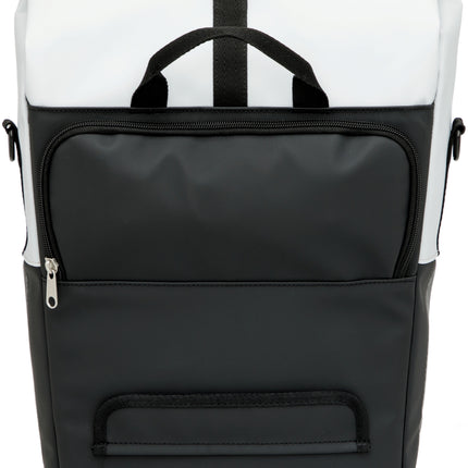 Fietsshopper New Looxs Nyborg 17 liter 30 x 17 x 37 cm - lichtgrijs/zwart - afbeelding 2