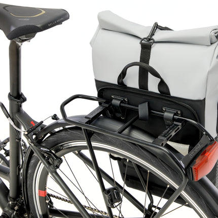 Fietsshopper New Looxs Nyborg 17 liter 30 x 17 x 37 cm - lichtgrijs/zwart - afbeelding 5