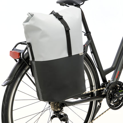 Fietsshopper New Looxs Nyborg 17 liter 30 x 17 x 37 cm - lichtgrijs/zwart - afbeelding 6