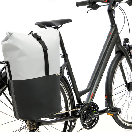 Fietsshopper New Looxs Nyborg 17 liter 30 x 17 x 37 cm - lichtgrijs/zwart - afbeelding 7