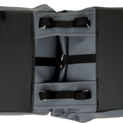 Dubbele fietstas New Looxs Nyborg 34 liter - 30 x 17 x 37cm (x2) - donkergrijs/zwart - afbeelding 7
