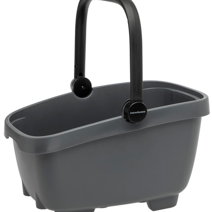 Gerecyclede  (honden)fietsmand New Looxs Clipper Racktime - 28 liter 49 x 37 x 29 cm - anthraciet
