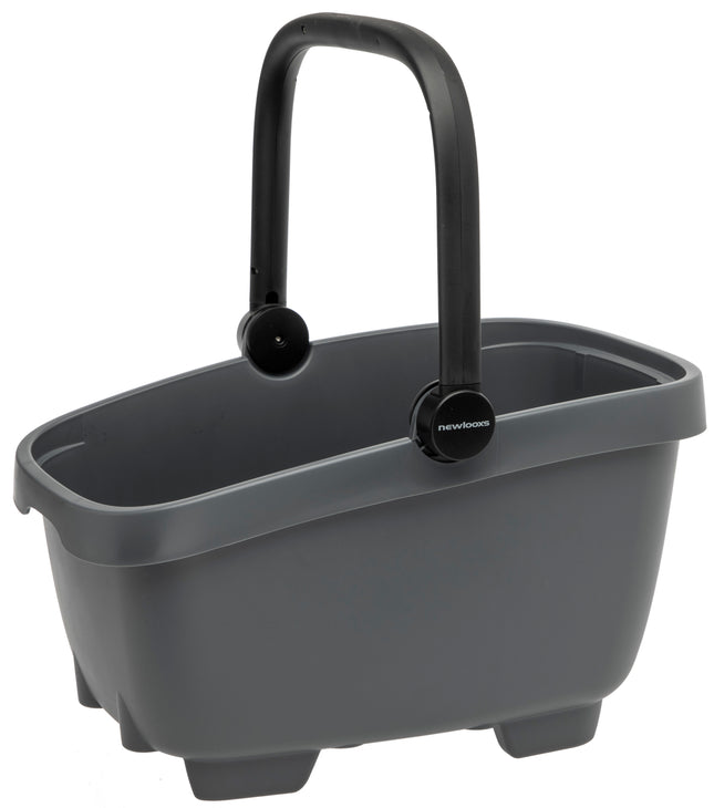 Gerecyclede  (honden)fietsmand New Looxs Clipper Racktime - 28 liter 49 x 37 x 29 cm - anthraciet
