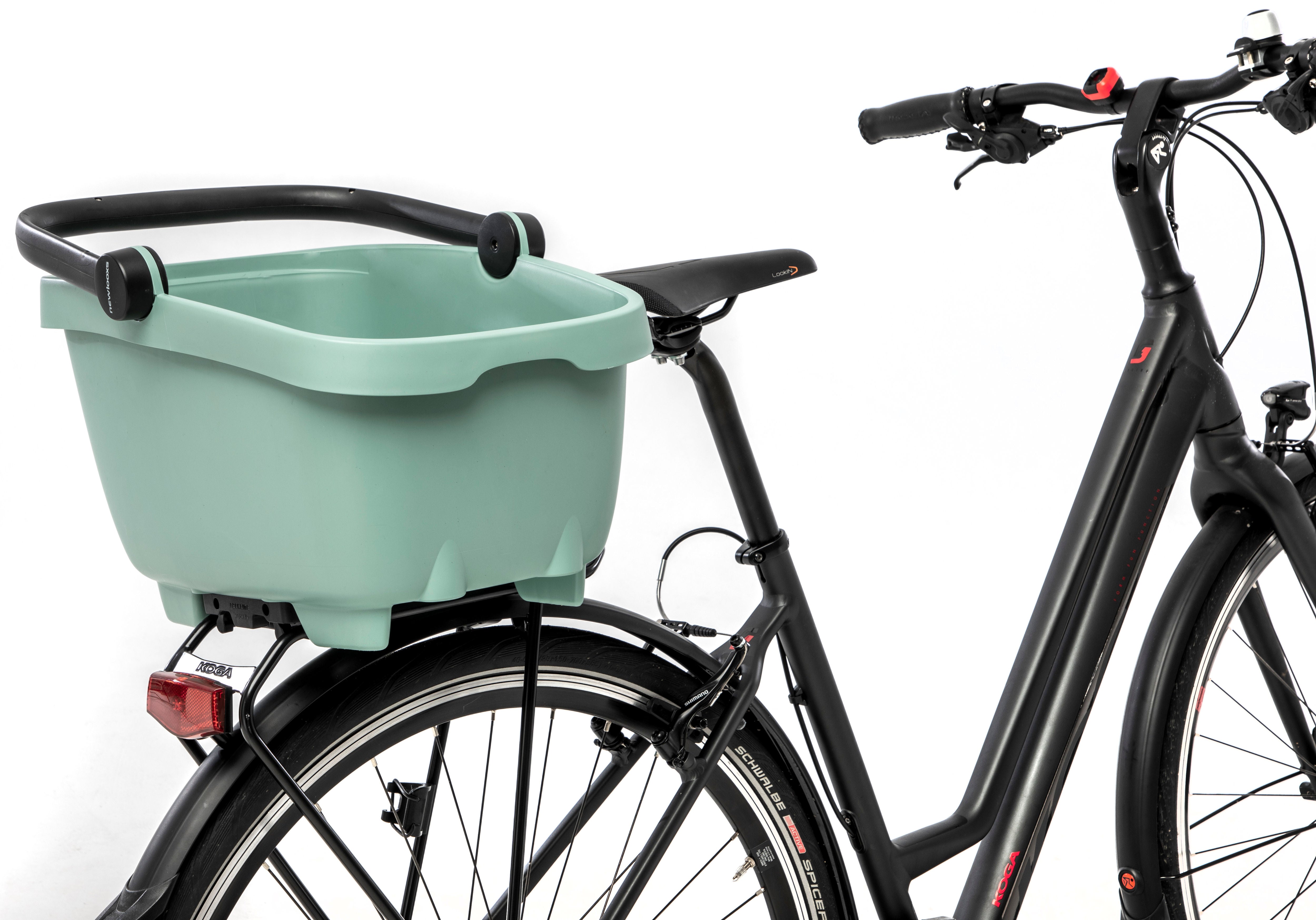 Gerecyclede  (honden)fietsmand New Looxs Clipper Racktime - 28 liter 49 x 37 x 29 cm - anthraciet