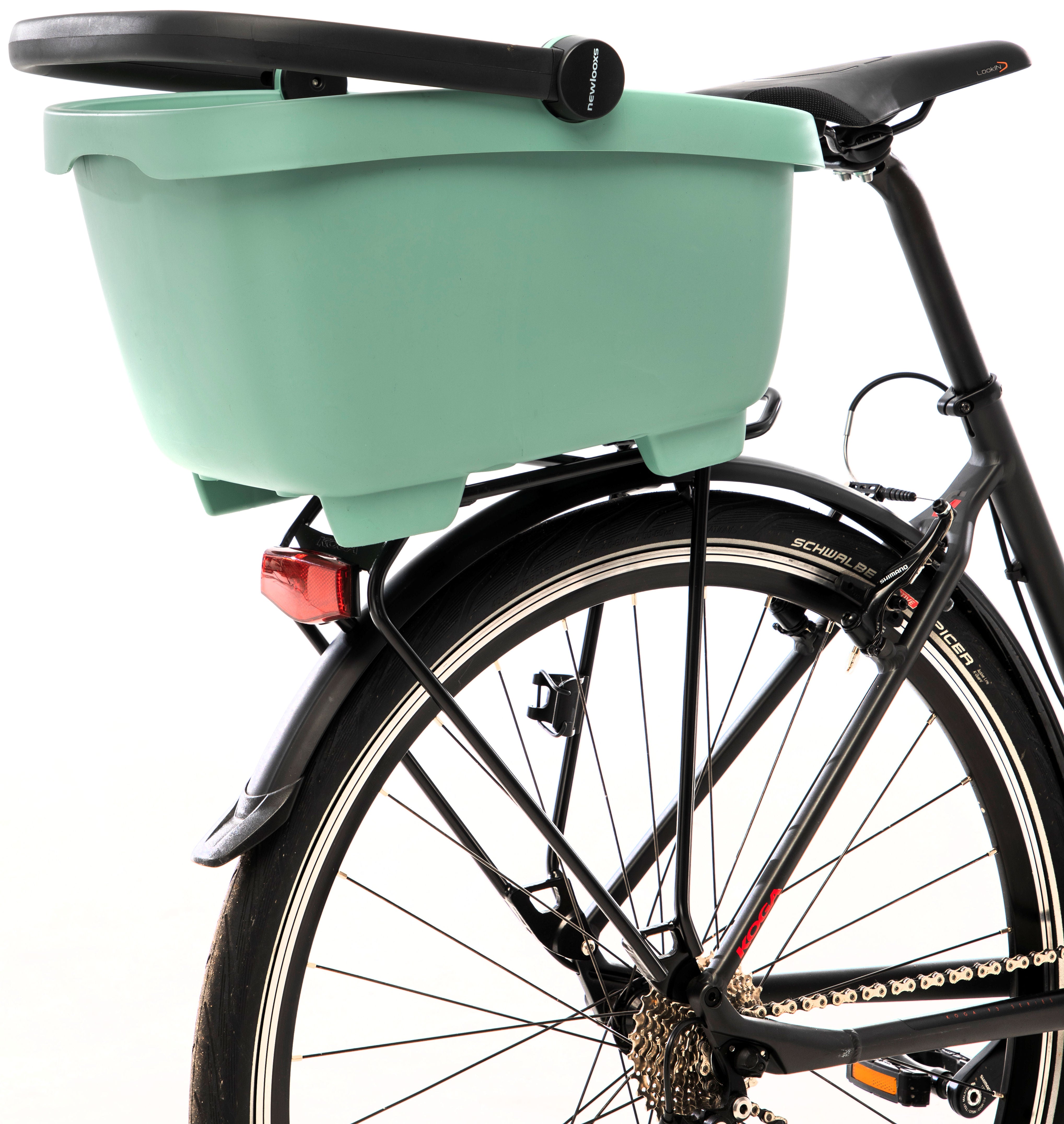 Gerecyclede  (honden)fietsmand New Looxs Clipper Racktime - 28 liter 49 x 37 x 29 cm - anthraciet