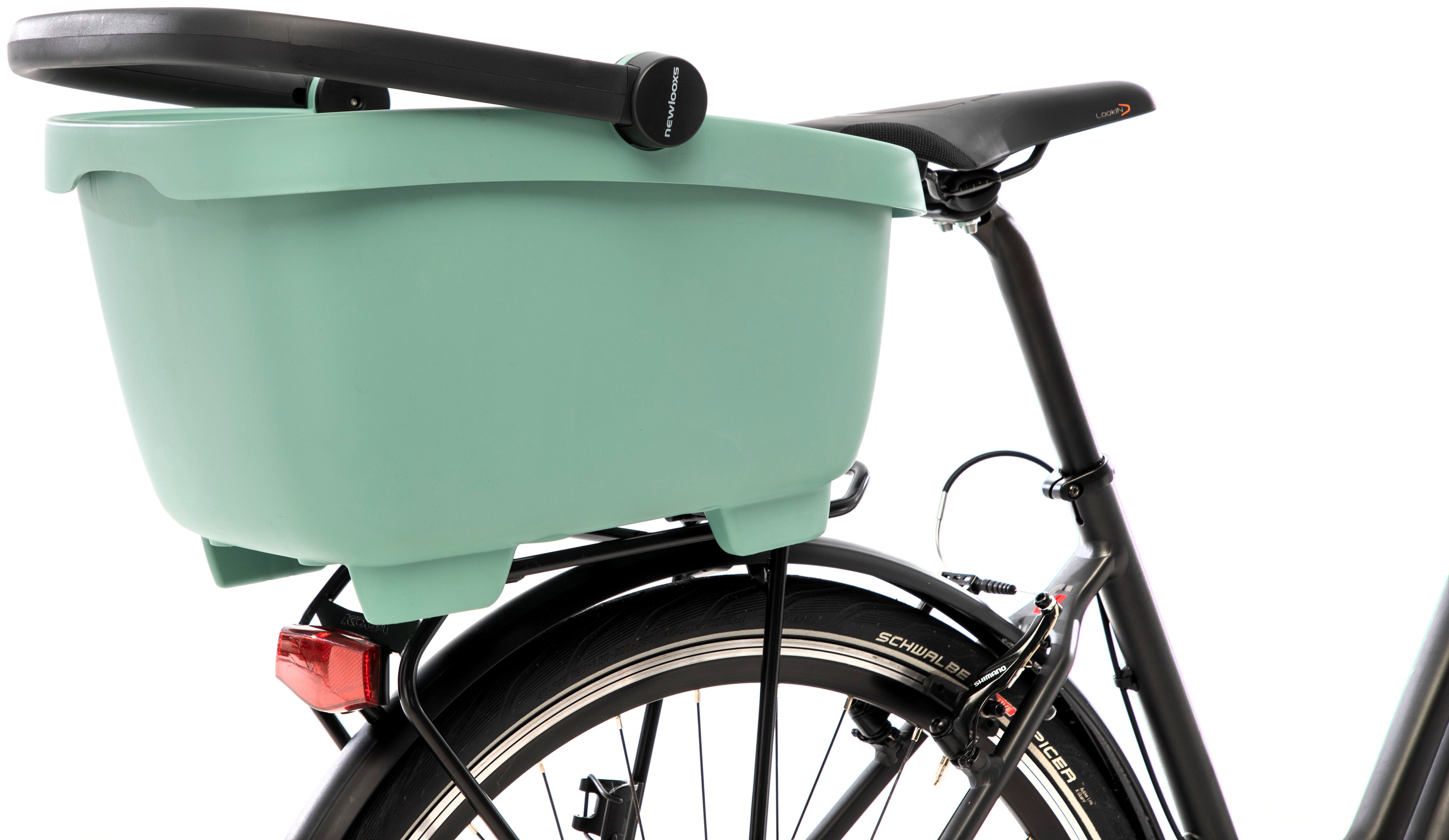 Gerecyclede  (honden)fietsmand New Looxs Clipper Racktime - 28 liter 49 x 37 x 29 cm - anthraciet