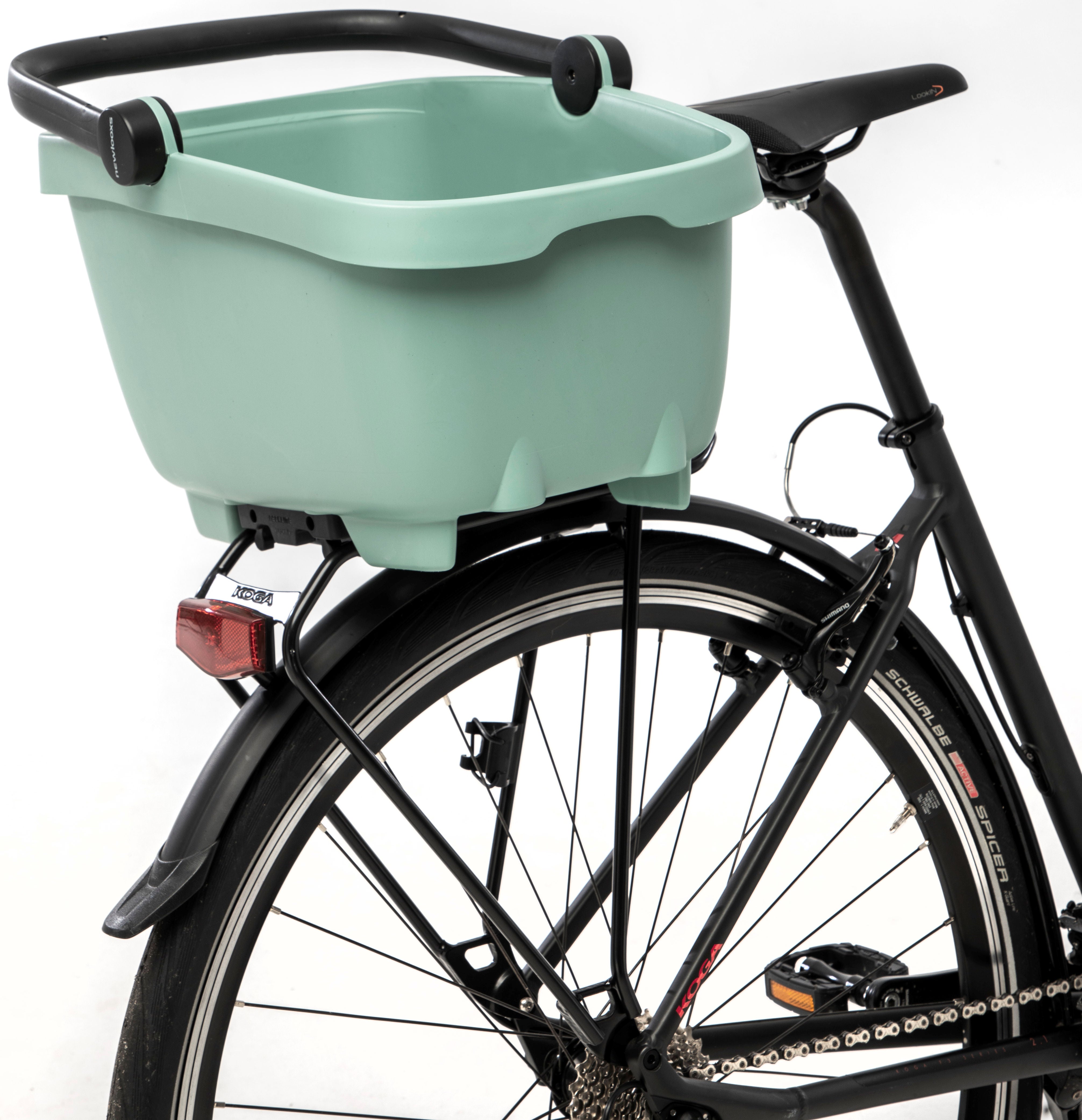 Gerecyclede  (honden)fietsmand New Looxs Clipper Racktime - 28 liter 49 x 37 x 29 cm - anthraciet