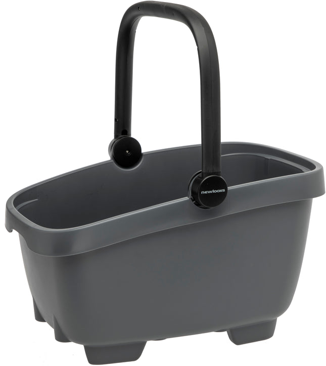 Gerecyclede (honden)fietsmand New Looxs Clipper Racktime 2.0 - anthraciet