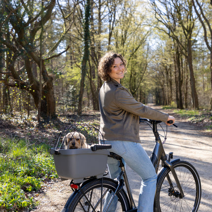 Gerecyclede (honden)fietsmand New Looxs Clipper Racktime 2.0 - anthraciet - afbeelding 7