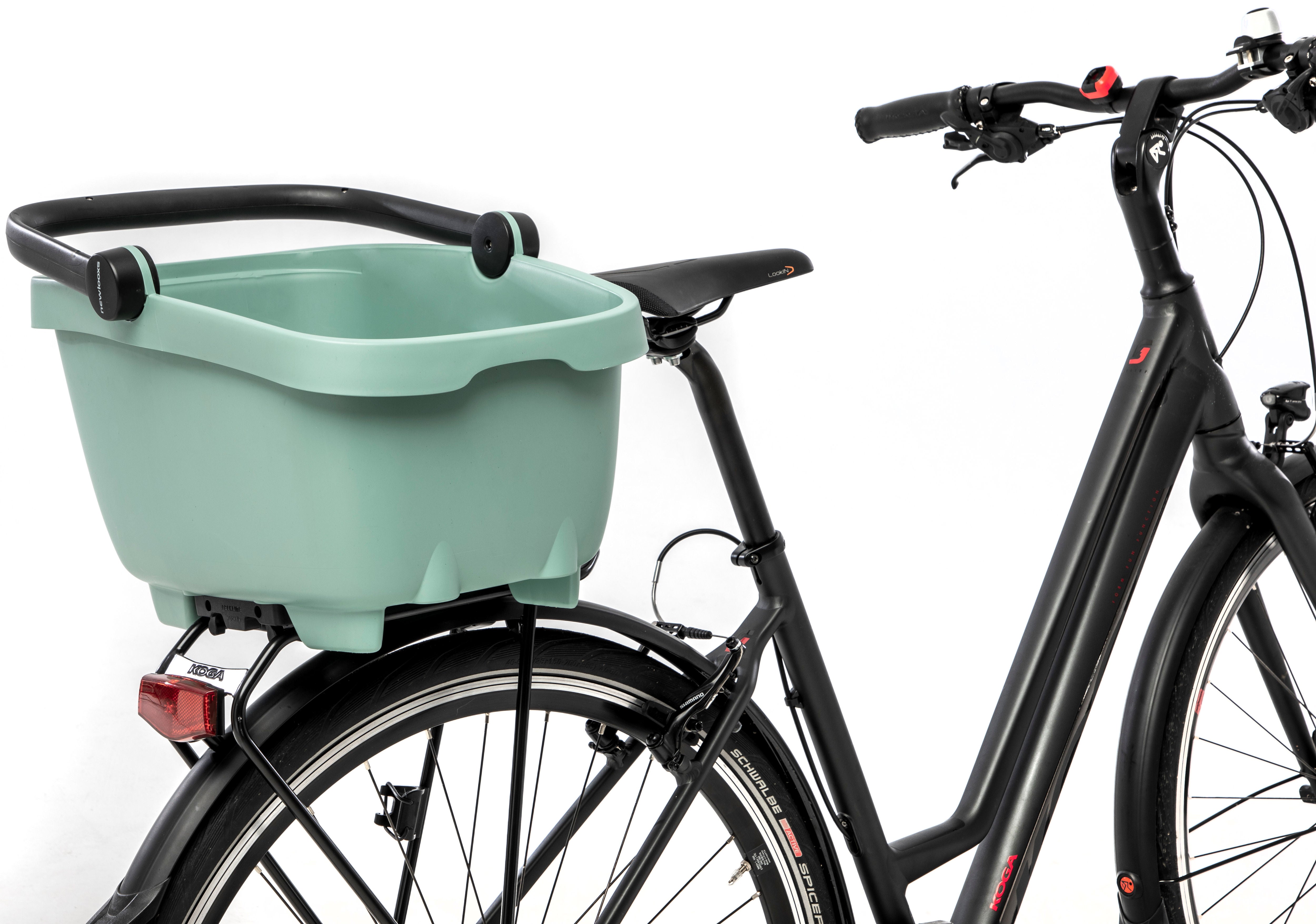 Gerecyclede (honden)fietsmand New Looxs Clipper Racktime 2.0 - groen