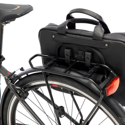 Laptoptas New Looxs Luko 7.5 liter - 42 x 6 x 30 cm - gemaakt van luxe leder - zwart - afbeelding 6