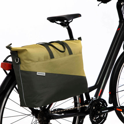 Laptoptas New Looxs Tendo 21 liter 34 x 18 x 44 cm - olijf/geel - afbeelding 5