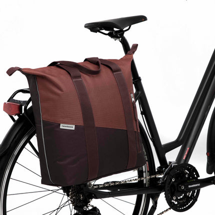 Fietsshopper New Looxs Kota 24 liter 45 x 18 x 36 cm - burgundy/rust - afbeelding 6