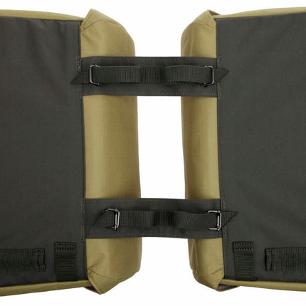 Dubbele fietstas New Looxs Joli 37 liter 38 x 18 x 29 cm (2x) - olijf/geel - afbeelding 2