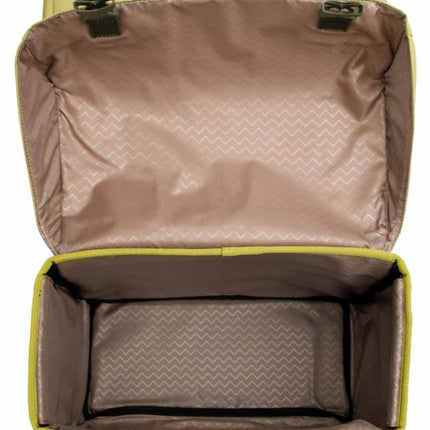 Dubbele fietstas New Looxs Joli 37 liter 38 x 18 x 29 cm (2x) - olijf/geel - afbeelding 3