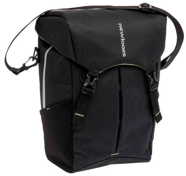 Enkele fietstas New Looxs Sports 20 liter 32 x 18 x 40 cm - zwart