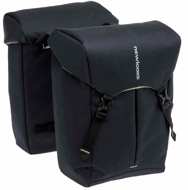 Dubbele fietstas New Looxs Sports 40 liter 32 x 18 x 40 cm(2x) - zwart