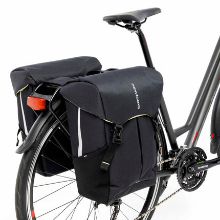 Dubbele fietstas New Looxs Sports 40 liter 32 x 18 x 40 cm(2x) - zwart - afbeelding 6