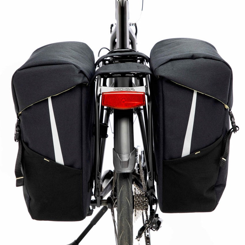 Dubbele fietstas New Looxs Sports 40 liter 32 x 18 x 40 cm(2x) - zwart