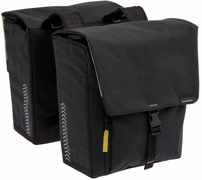 Dubbele fietstas New Looxs Tulum 32 liter 35 x 17 x 37 cm (2x) - zwart