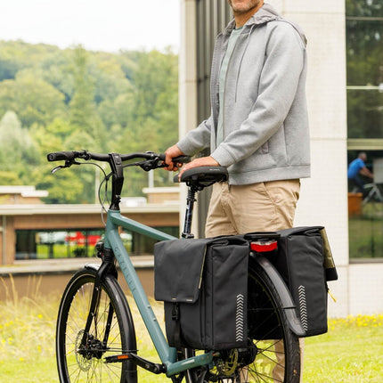 Dubbele fietstas New Looxs Tulum 32 liter 35 x 17 x 37 cm (2x) - zwart - afbeelding 7
