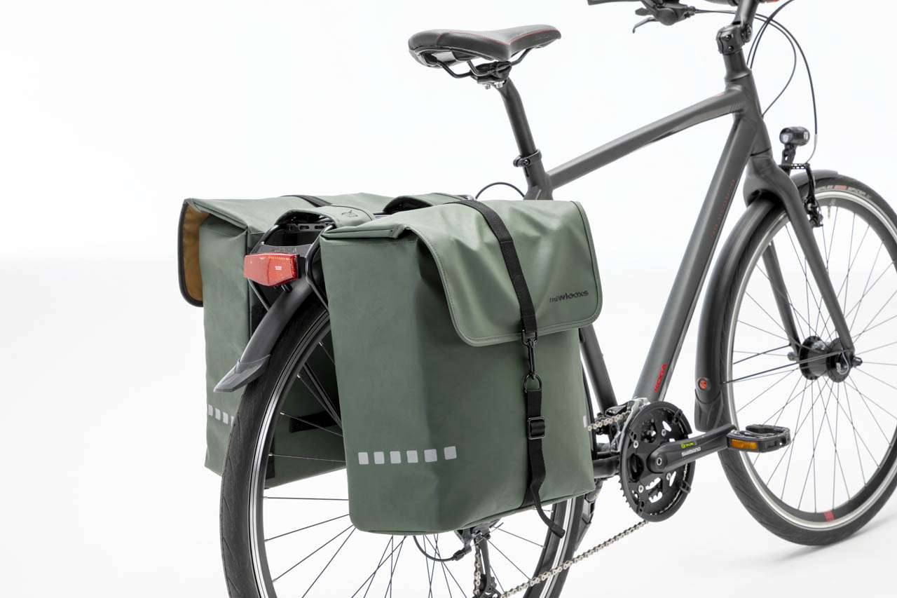Dubbele fietstas New Looxs Odense 39 liter 34 x 16 x 38 (2x) - donkerblauw