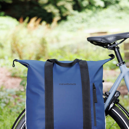 Enkele fietstas New Looxs Odense Kota 24 liter 45 x 18 x 36 cm - donkerblauw - afbeelding 4