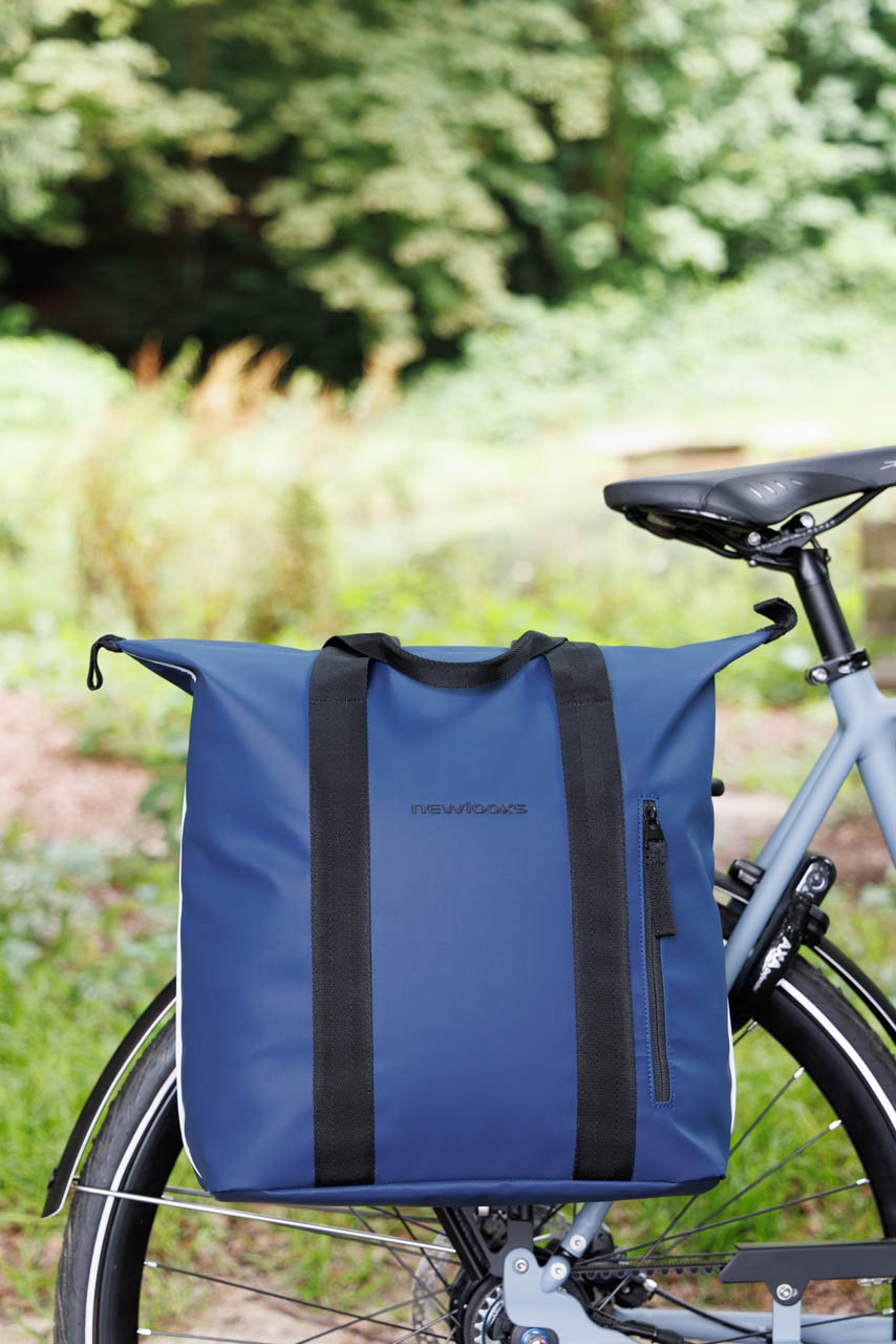 Enkele fietstas New Looxs Odense Kota 24 liter 45 x 18 x 36 cm - donkerblauw