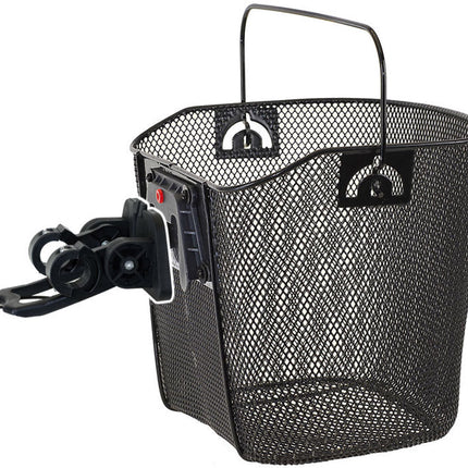Panier de vélo amovible Mighty avec fixation au guidon - noir
