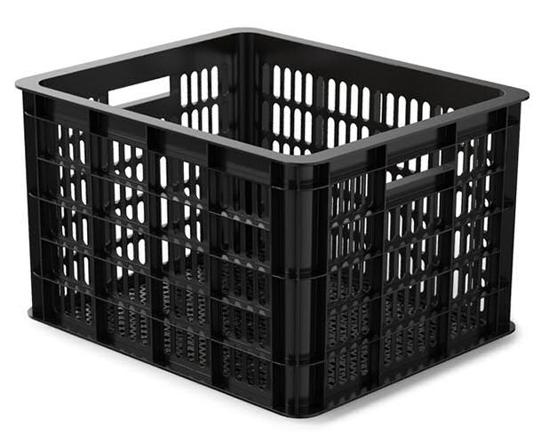 Fietskrat Basil Crate medium 33 liter 40 x 33 x25 cm - zwart