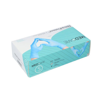 Handschoen Medicare Ongepoederd - Blauw - Small - (100 stuks)