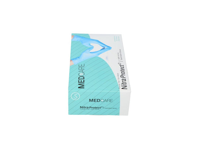 Handschoen Medicare Ongepoederd - Blauw - Small - (100 stuks)