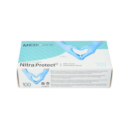 Handschoen Medicare Ongepoederd - Blauw - Small - (100 stuks)